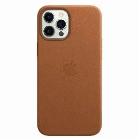 Чехол Apple iPhone 12 Pro Max Leather Case, Saddle Brown, коричневый